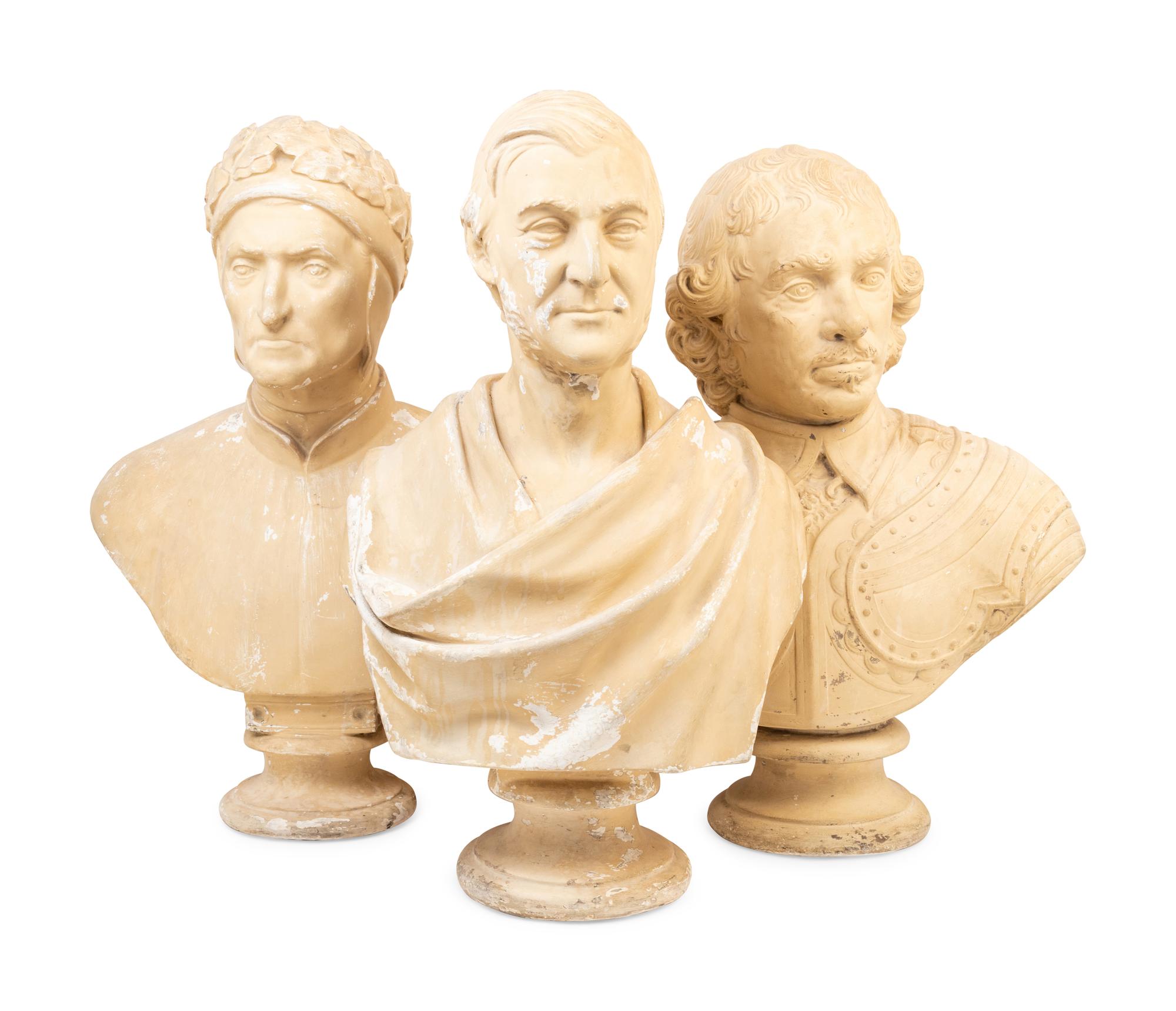 Three Plaster Busts