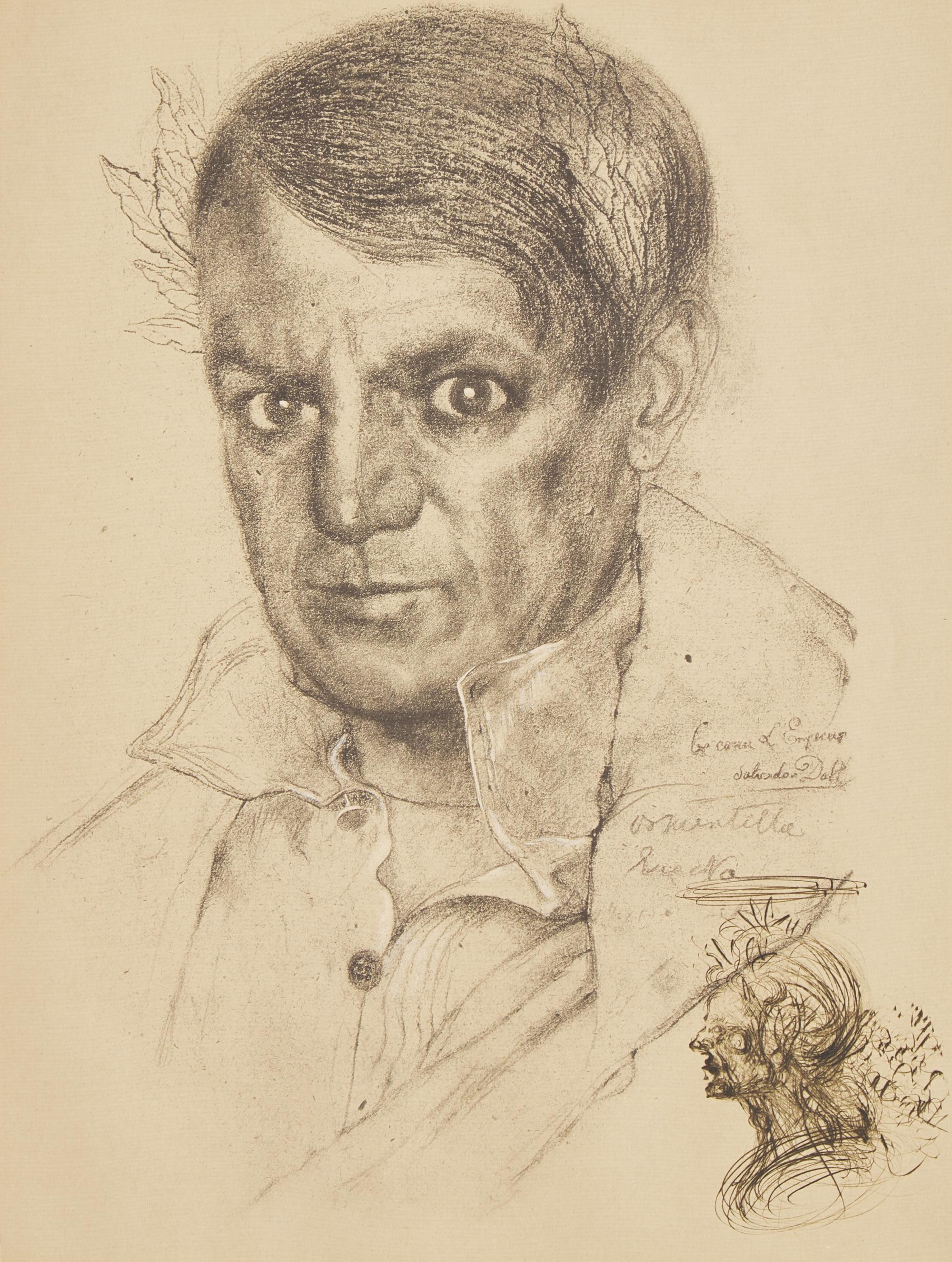 Salvador Dalí (Spanish, 1904–1989) — Portrait of Picasso (Moi, aussi, j'ai connu l'empereur), 1970