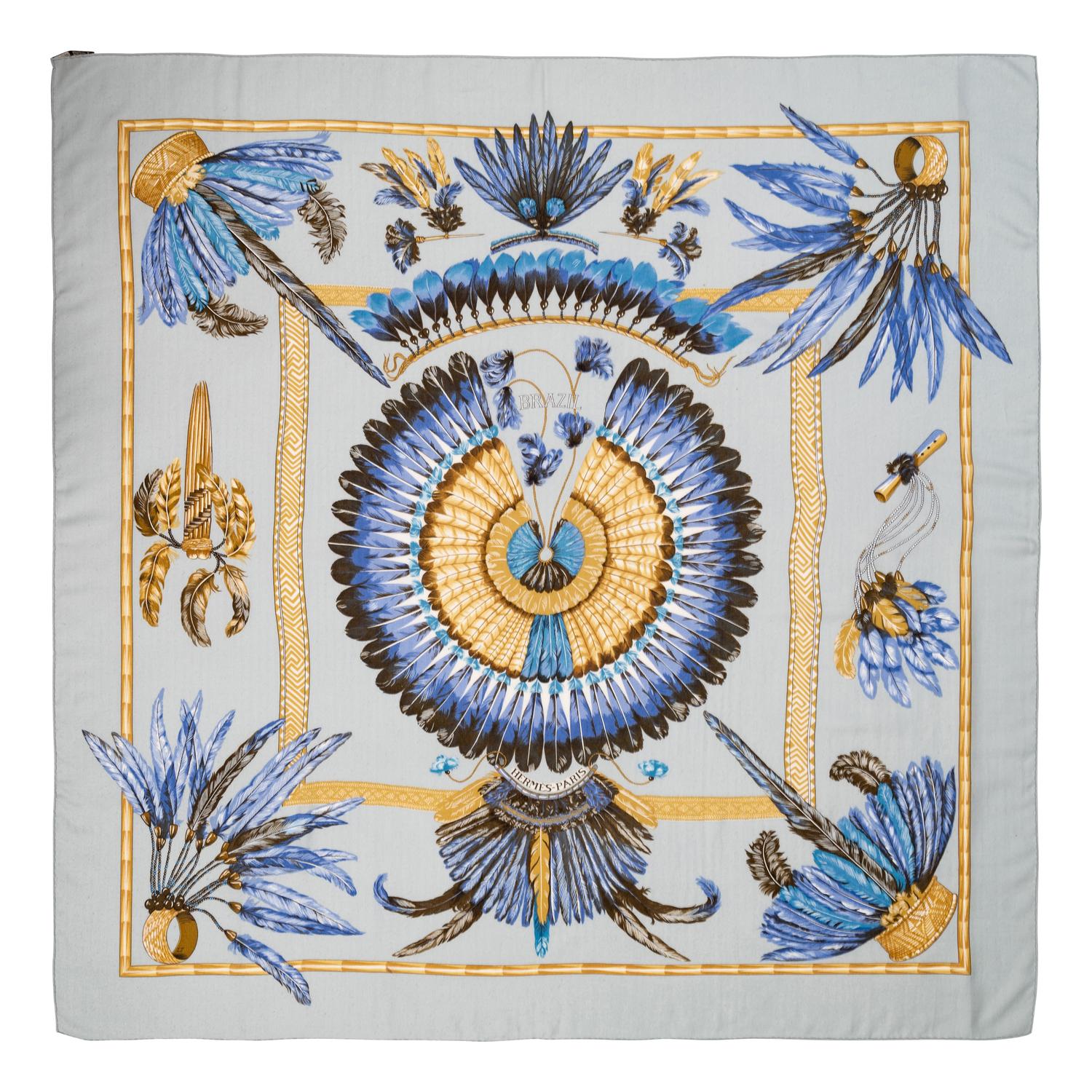 Hermès 140cm Cashmere/Silk Scarf