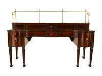 A Regency Mahogany Sideboard with Brass Rail