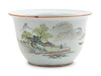 A Qianjiang Enameled Porcelain Planter