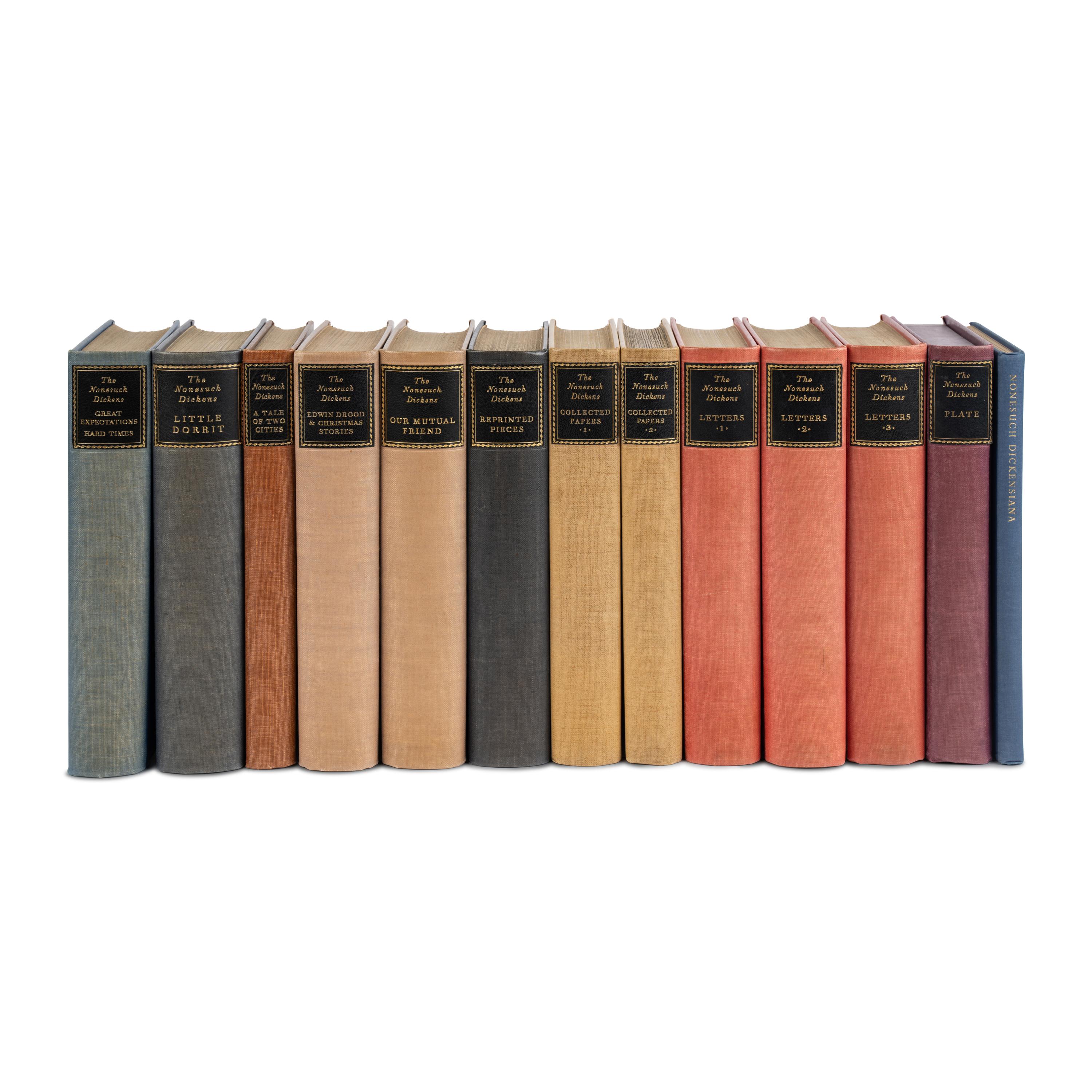 Dickens, Charles (1812-1870). The Works . Edited by Arthur Waugh, Hugh Walpole, Arthur Dexter, and Thomas Hatton. London: The Nonesuch Press, 1937-1938.
