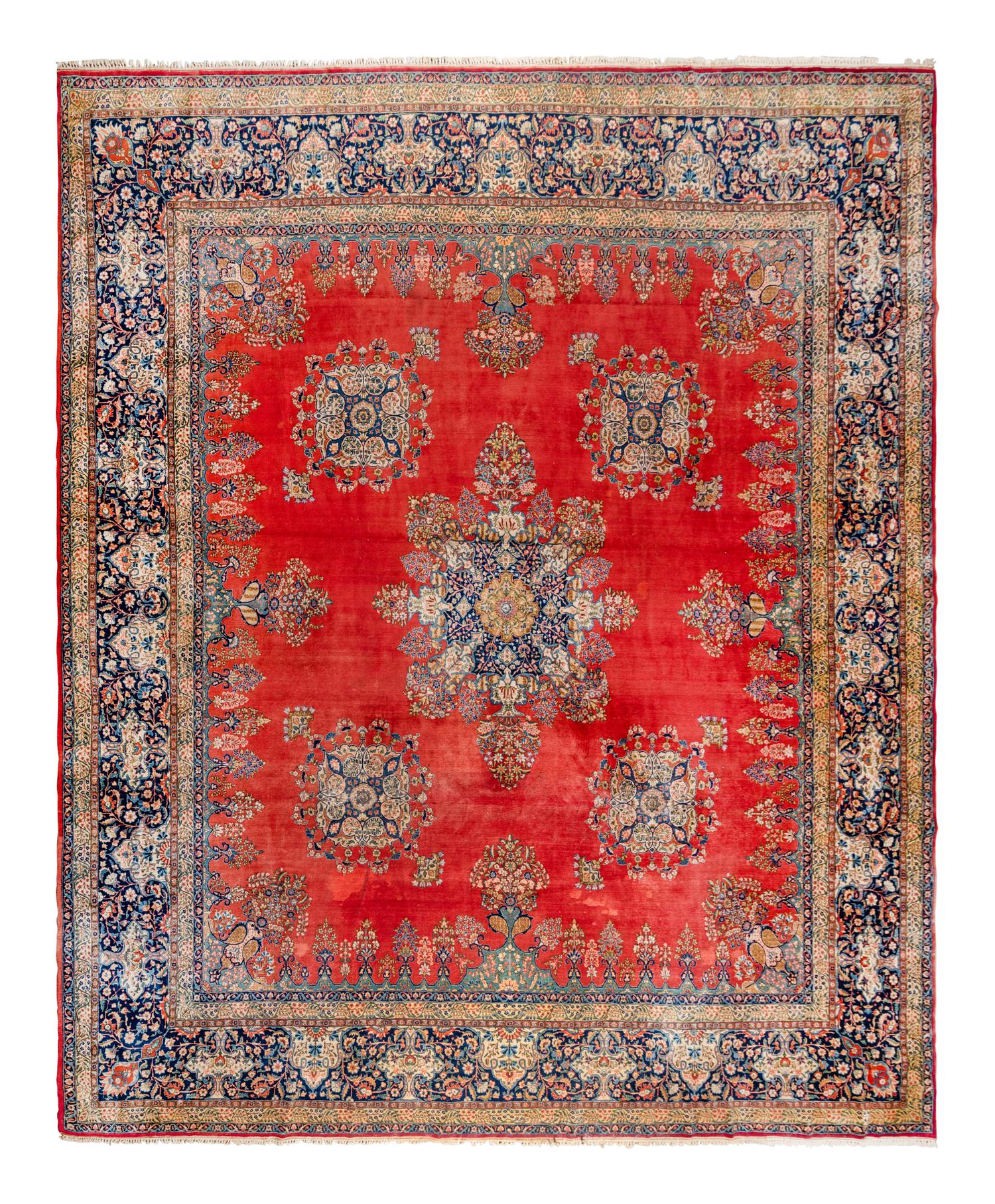 A Sarouk Wool Rug