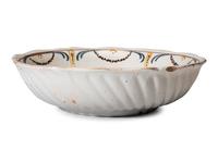A Dutch Polychrome Glazed Delftware Bowl