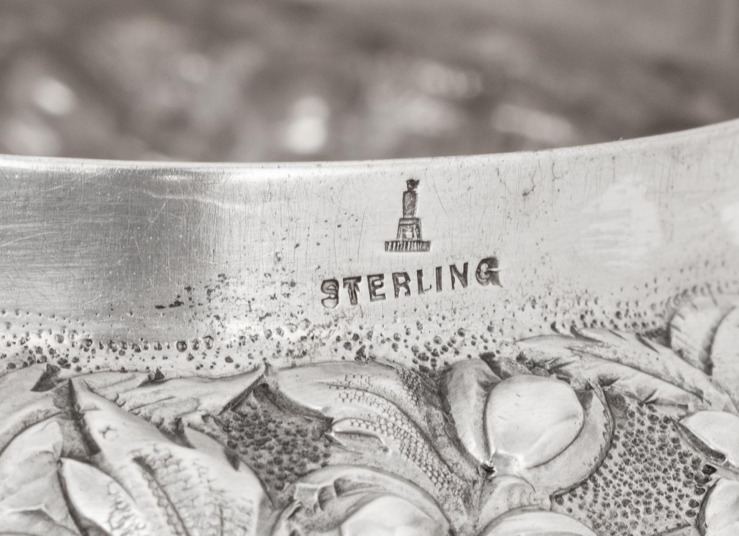 An American Silver Repoussé Dresser Box