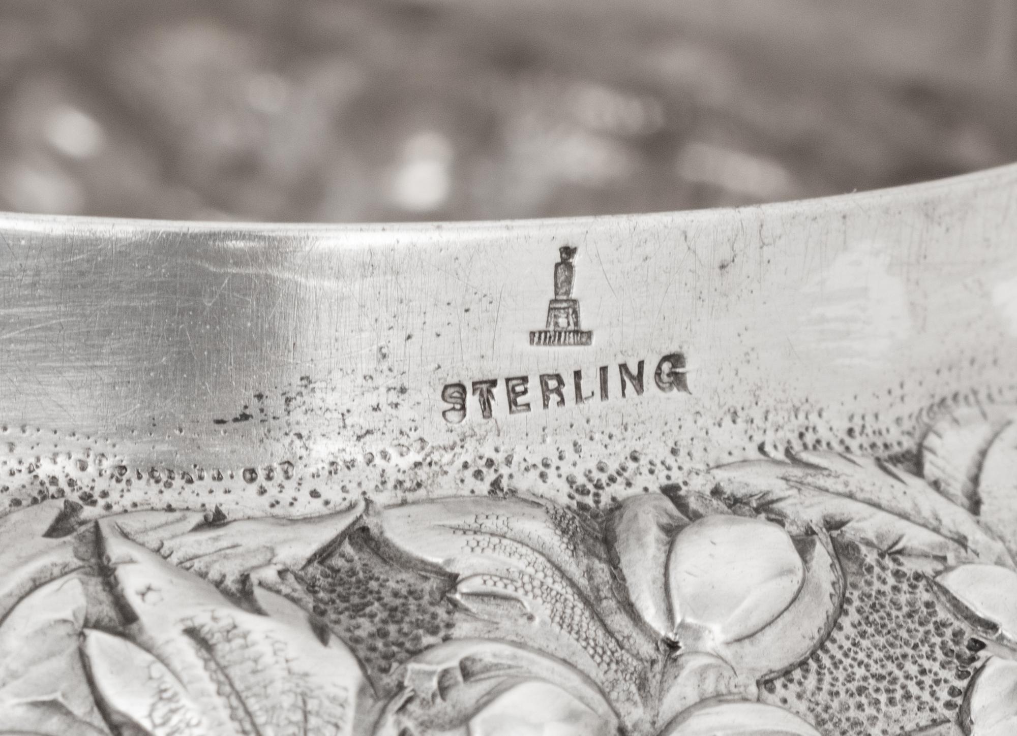 An American Silver Repoussé Dresser Box
