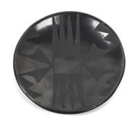 Maria & Santana Martinez (1887-1980, 1909-2002), San Ildefonso Blackware Pottery Plate Diameter 5 1/2 inches.