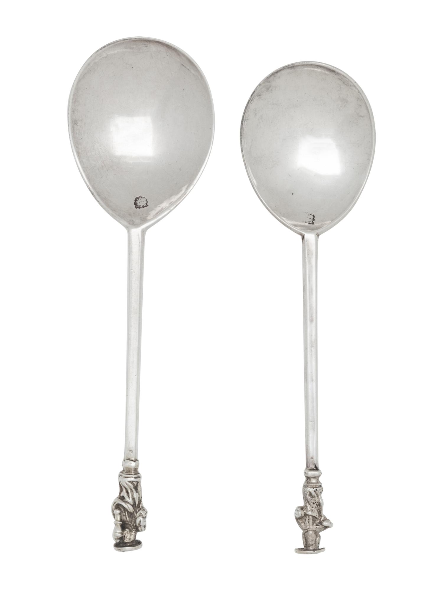 Two English Silver Apostle Spoons
