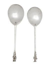 Two English Silver Apostle Spoons
