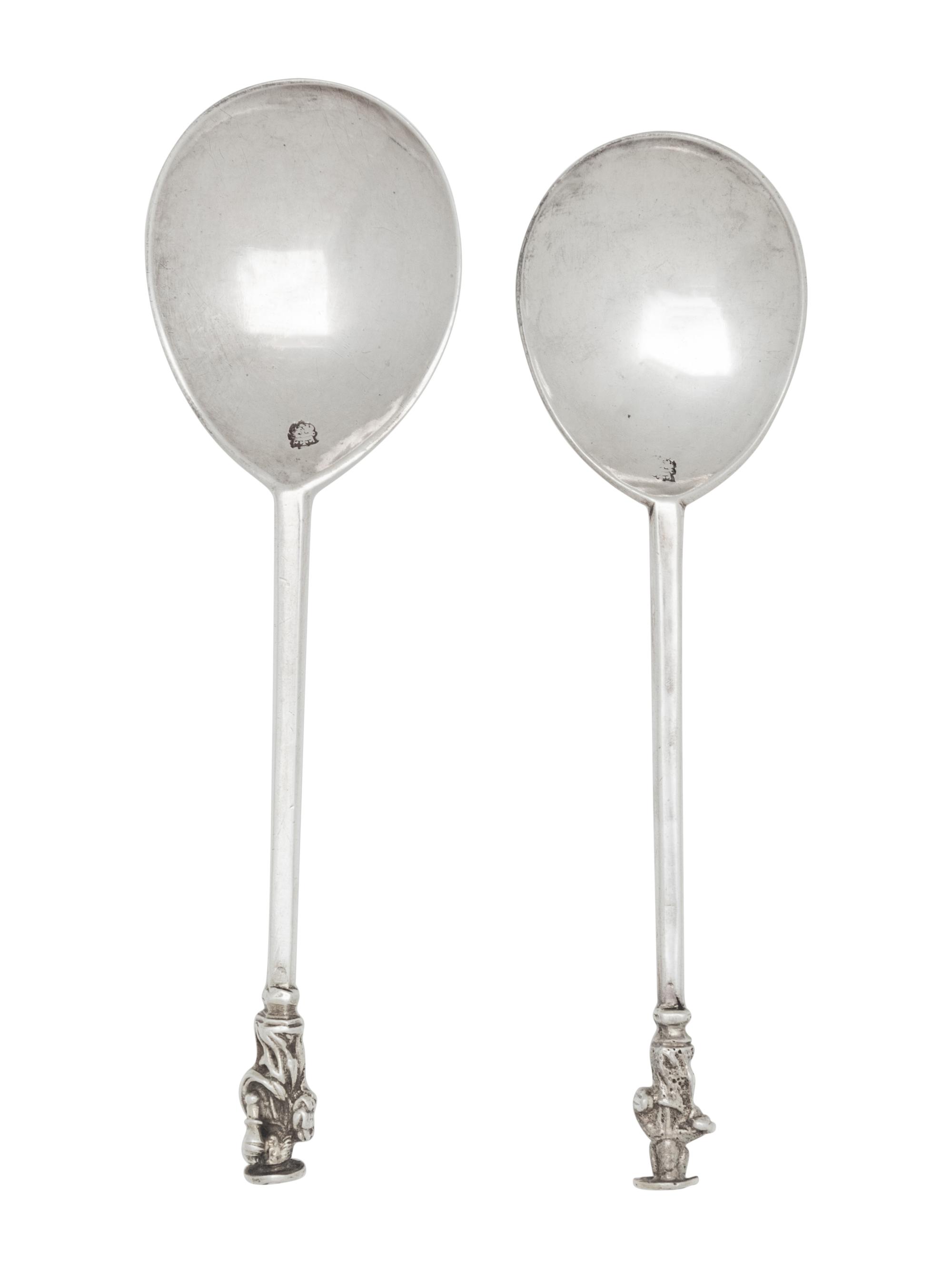 Two English Silver Apostle Spoons