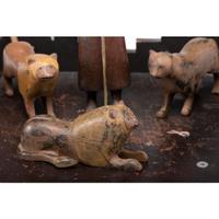 A Carved and Painted Folk Art Group by Steve Armstrong (b. 1945)