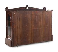 An English Gothic Style Mahogany Hanging Étagère