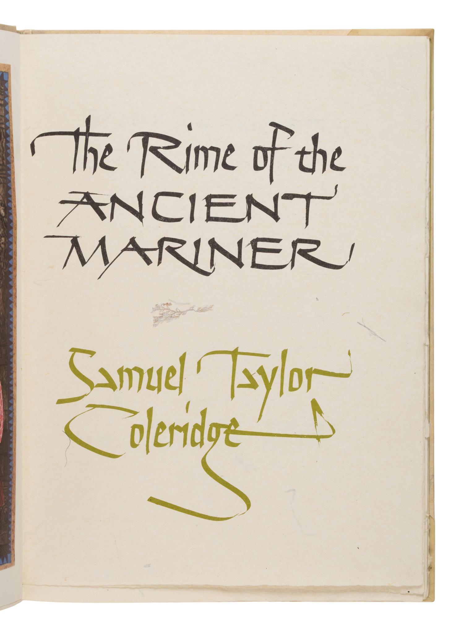 Coleridge, Samuel Taylor (1772-1834). A group of 17 editions of The Rime of the Ancient Mariner , including: