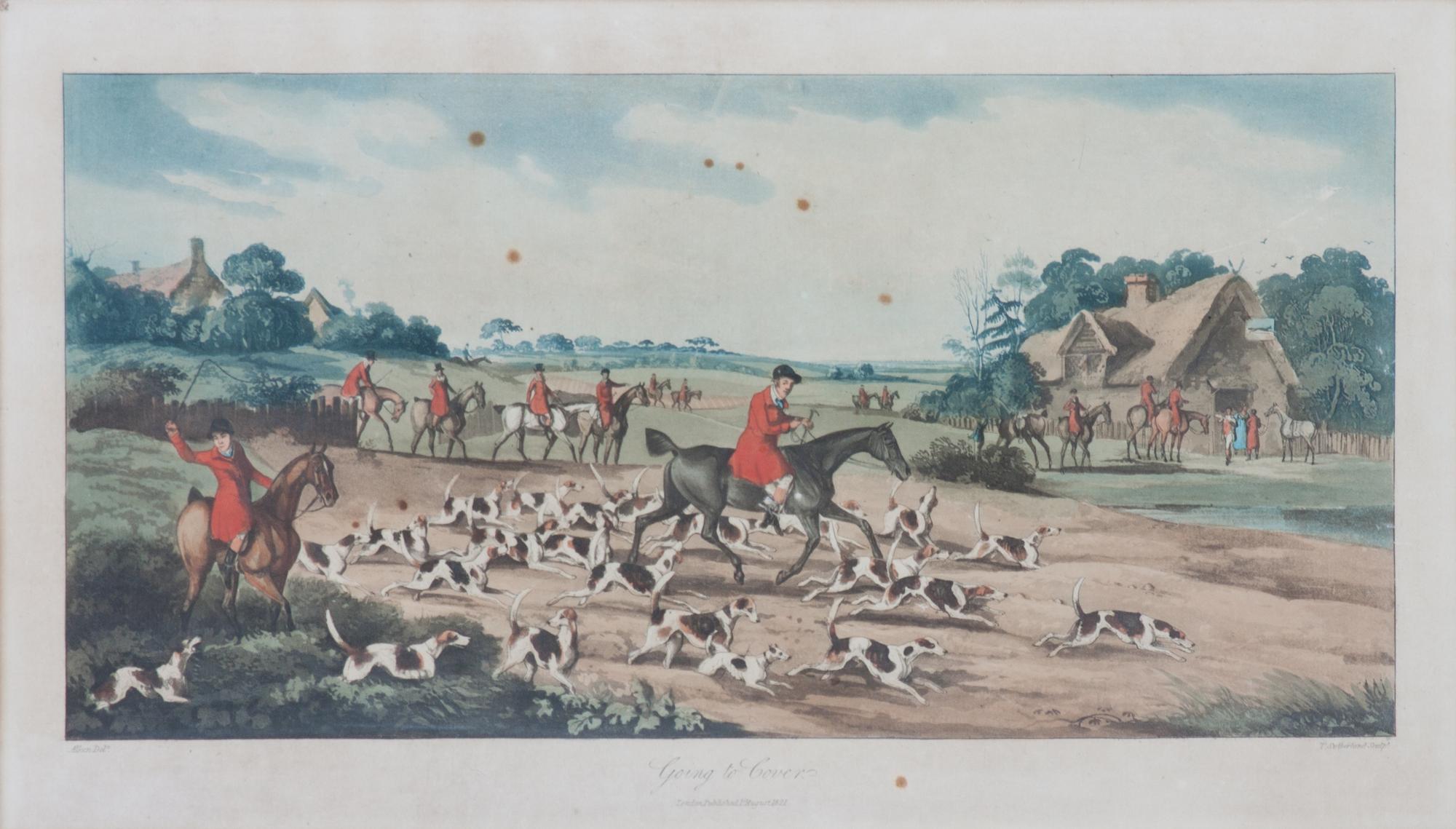 Four Handcolored Engravings by T. Sutherland Each: 10 x 17 5/8 inches. — AFTER HENRY ALKEN (BRITISH, 1785-1851)