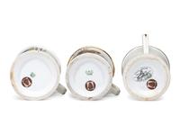 Three Farmer's Porcelain Occupational Shaving Mugs