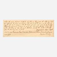 [Declaration of Independence] [South Carolina] Heyward, Thomas, Jr Autograph Note, signed