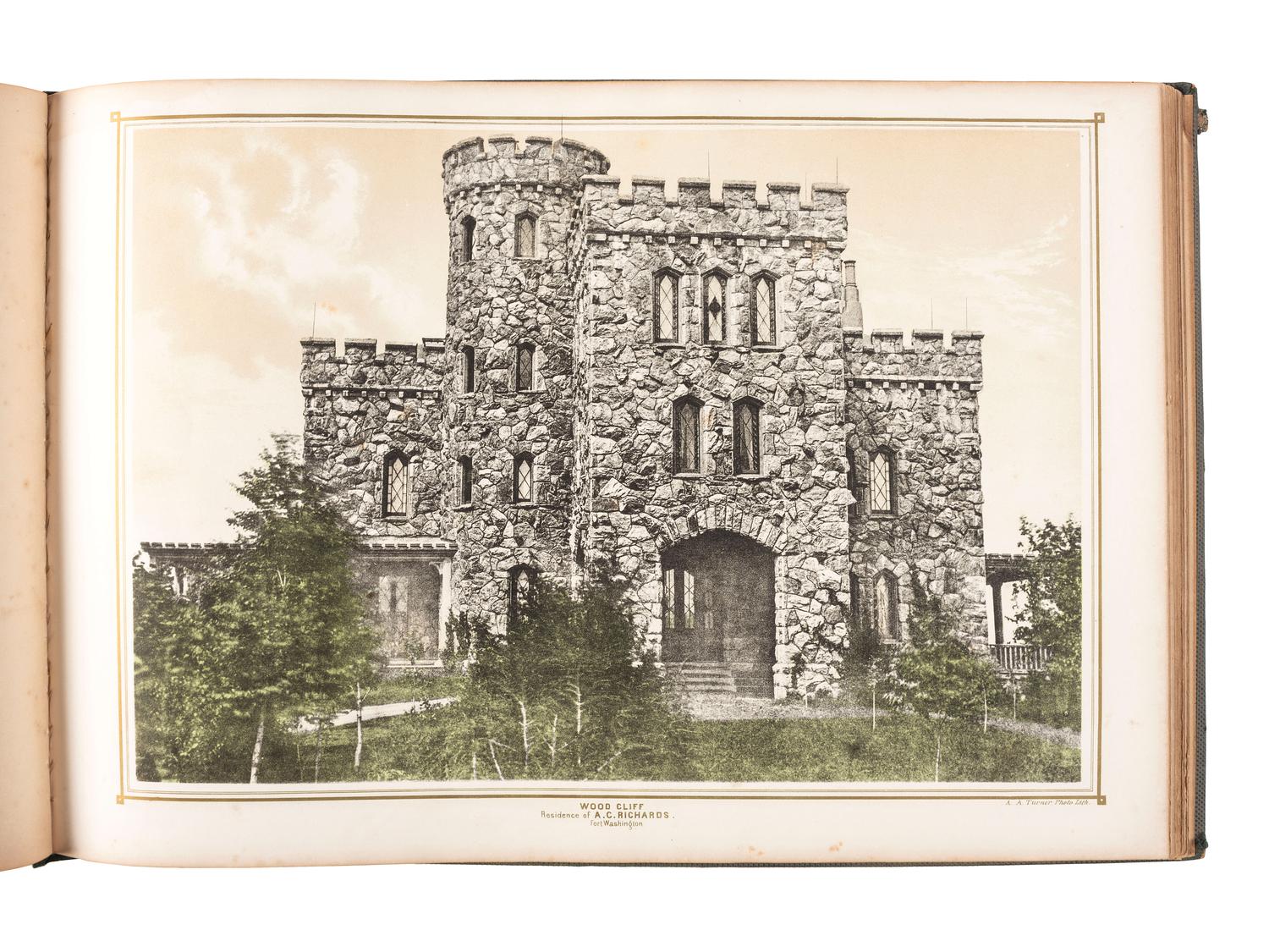 [PHOTOLITHOGRAPHY] -- [NEW YORK]. TURNER, A.A. (ca 1831-1866), photographer. Villas on the Hudson. A Collection of Photo-Lithographs of Thirty-One Country Residences . New York: D. Appleton & Co., 1860.