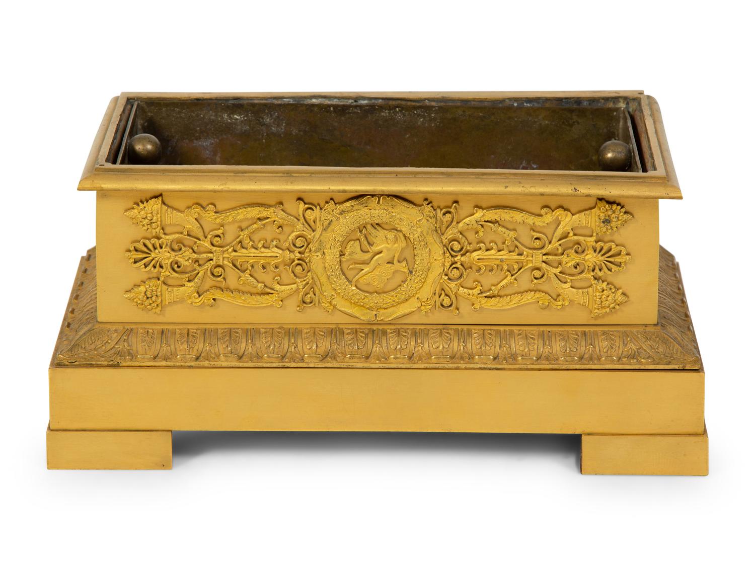 A French Empire Gilt Bronze Planter — 19TH CENTURY