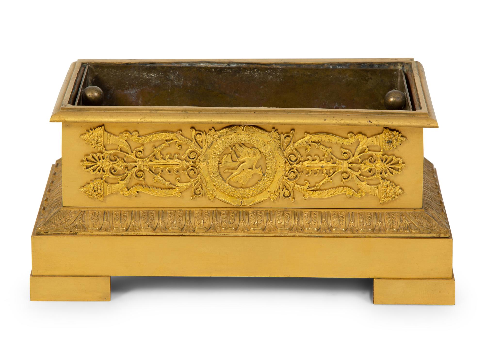A French Empire Gilt Bronze Planter — 19TH CENTURY