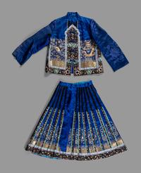 Three Chinese Silk Embroidered Articles