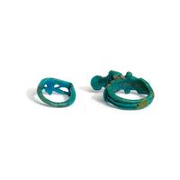 Two Egyptian Faience Rings