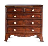 A Regency Mahogany Diminutive Chest of Drawers