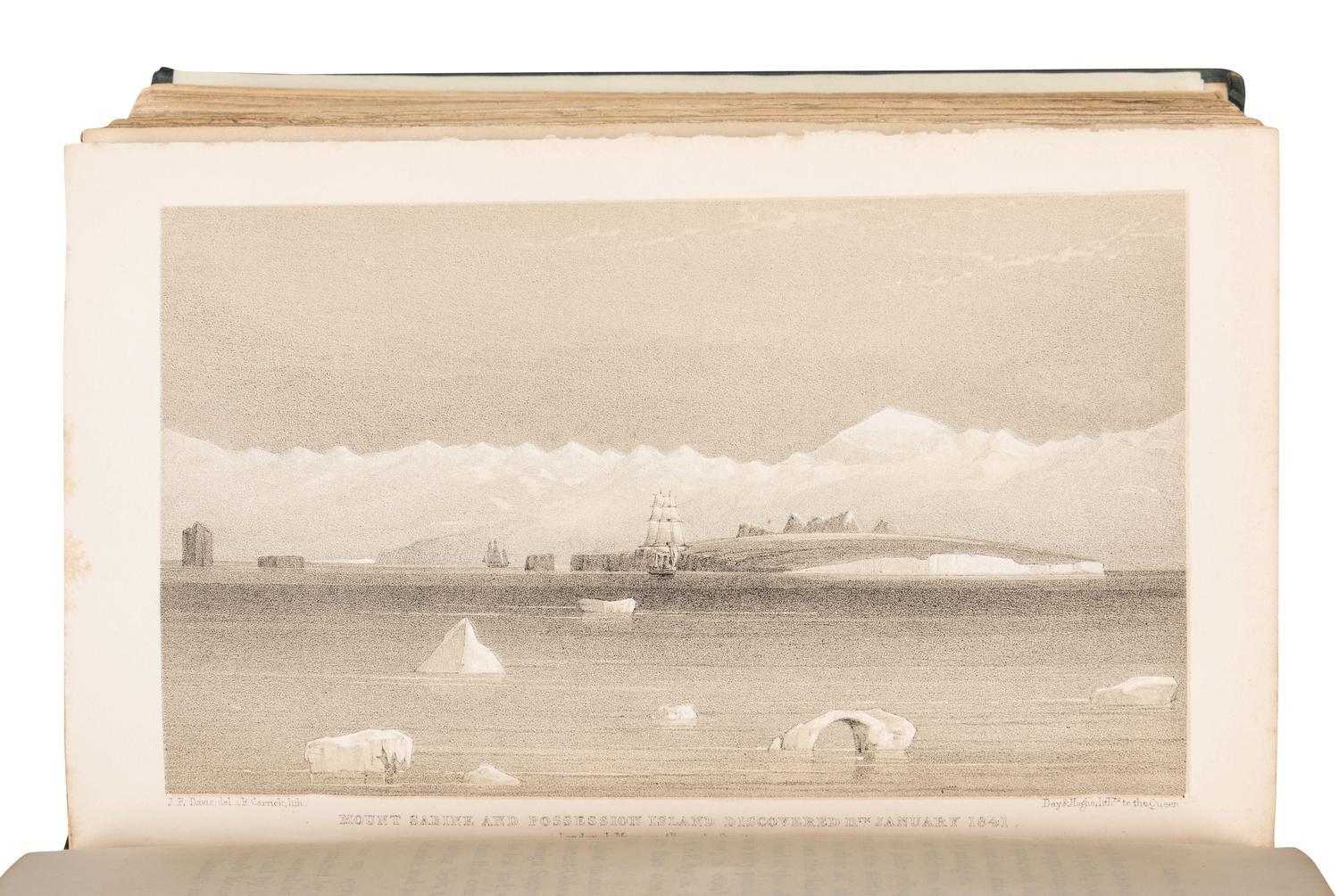 ROSS, James Clark, Sir (1800-1862). A Voyage of Discovery and Research in the Southern and Antarctic Regions, during the years 1839-43 . London: John Murray, 1847.