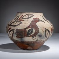 Zia Parrot Pottery Jar