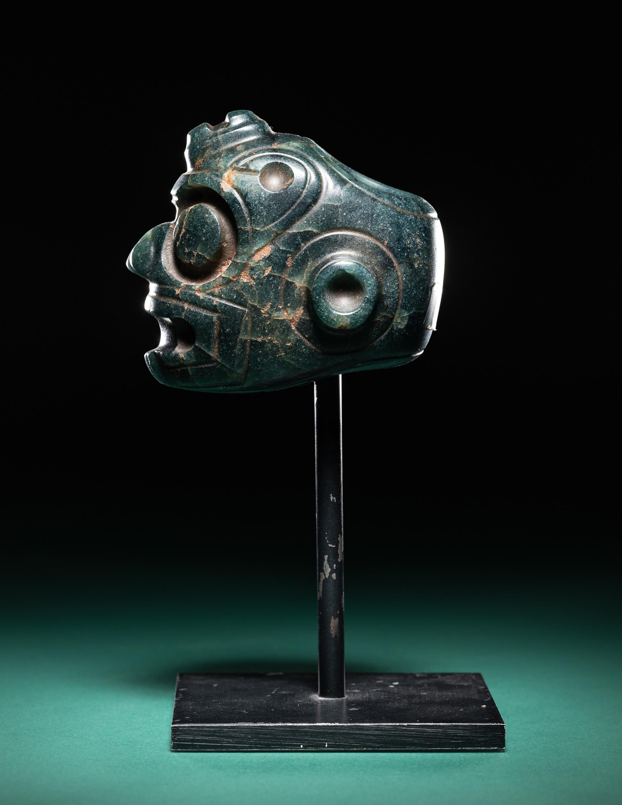 A Costa Rican Jade Ceremonial Mace Head