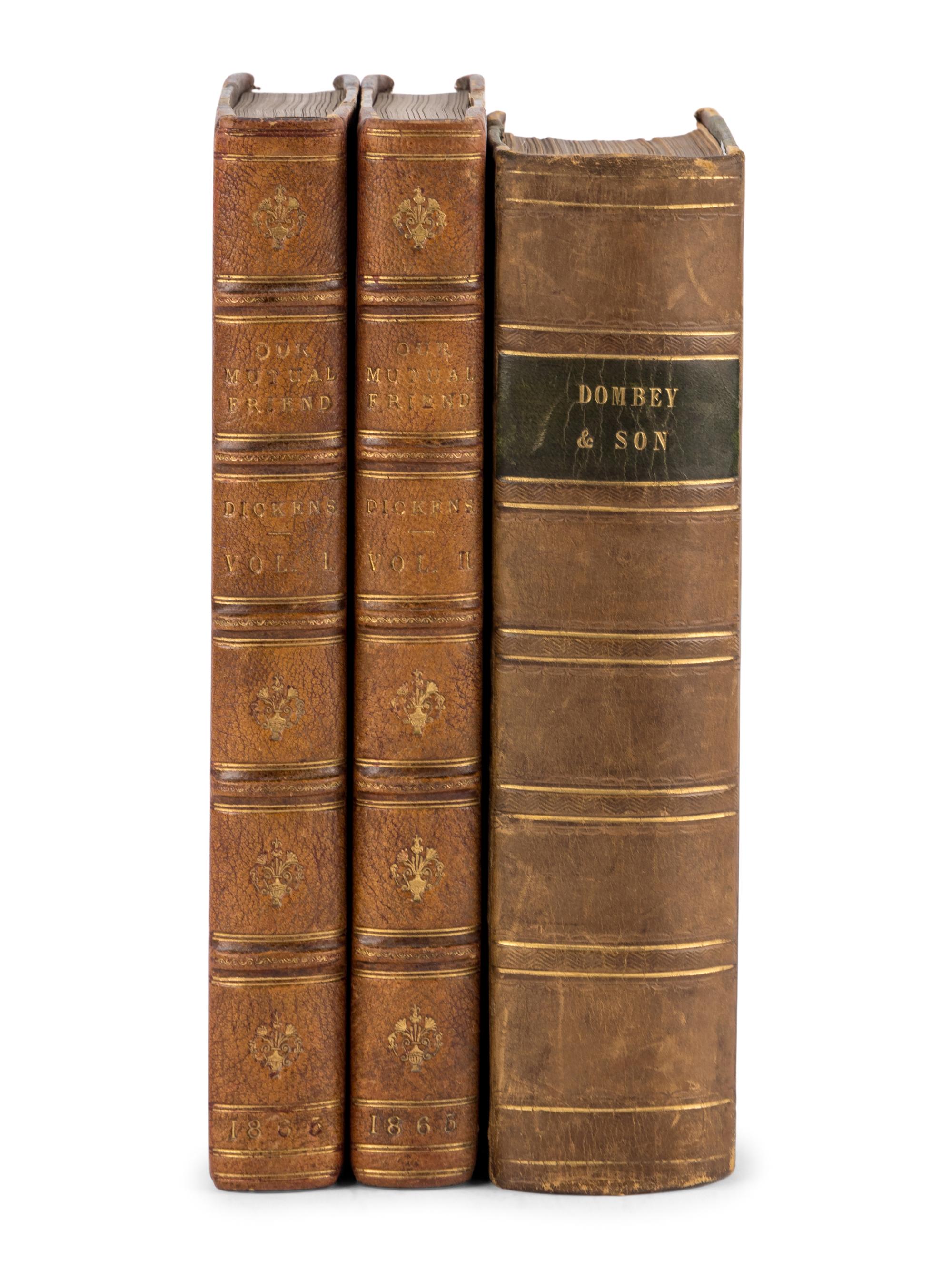 DICKENS, Charles (1812-1870). A group of 3 FIRST EDITIONS IN THE ORIGINAL PARTS OR BOUND FROM THE ORIGINAL PARTS, comprising: