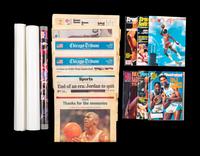 A Group of Michael Jordan Ephemera (Including First Sports Illustrated and 1988 Nike Poster),