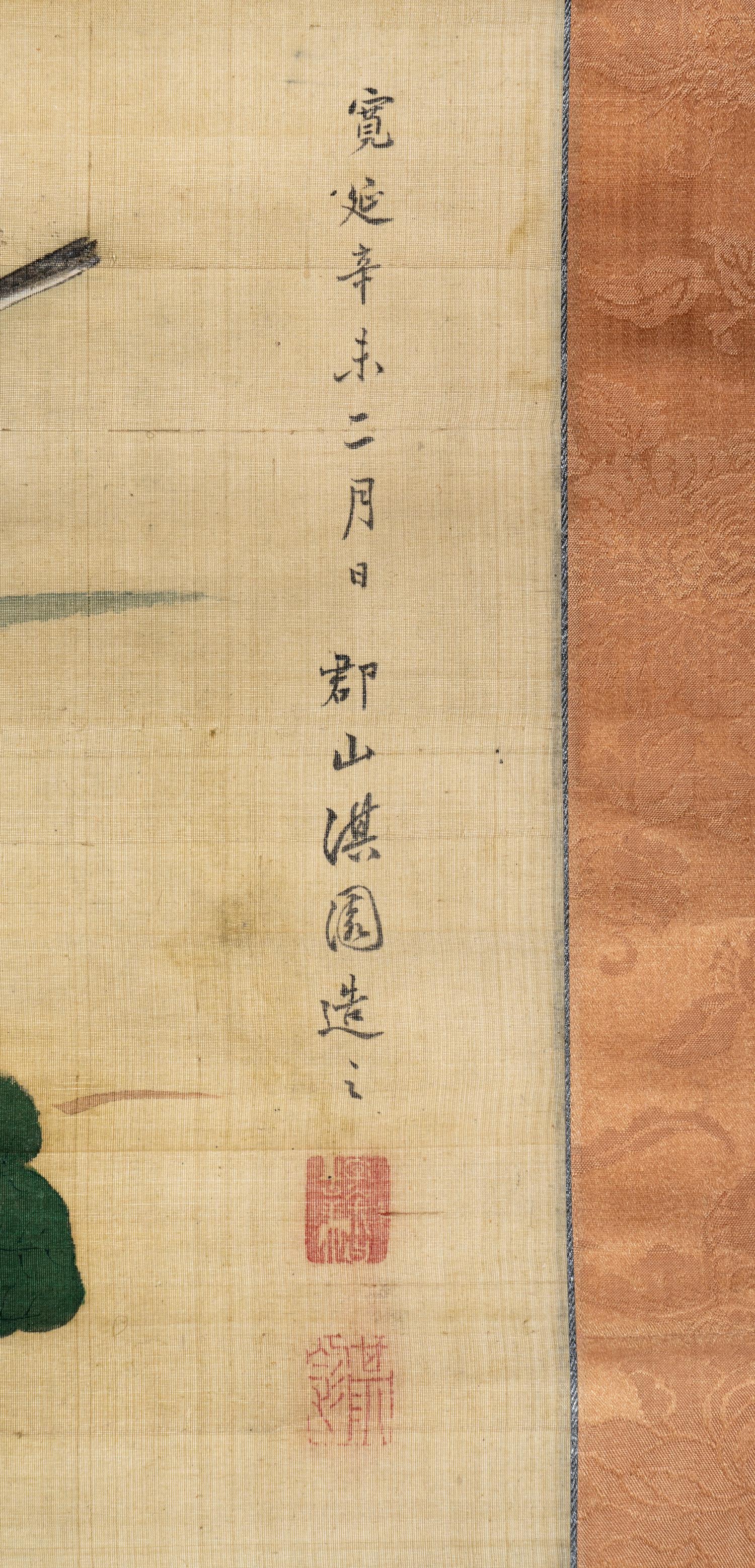 Two Japanese Paintings on Silk