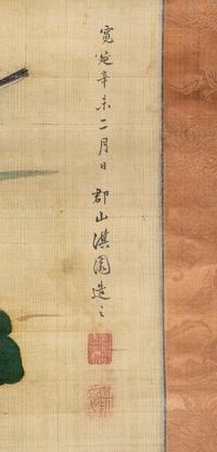 Two Japanese Paintings on Silk