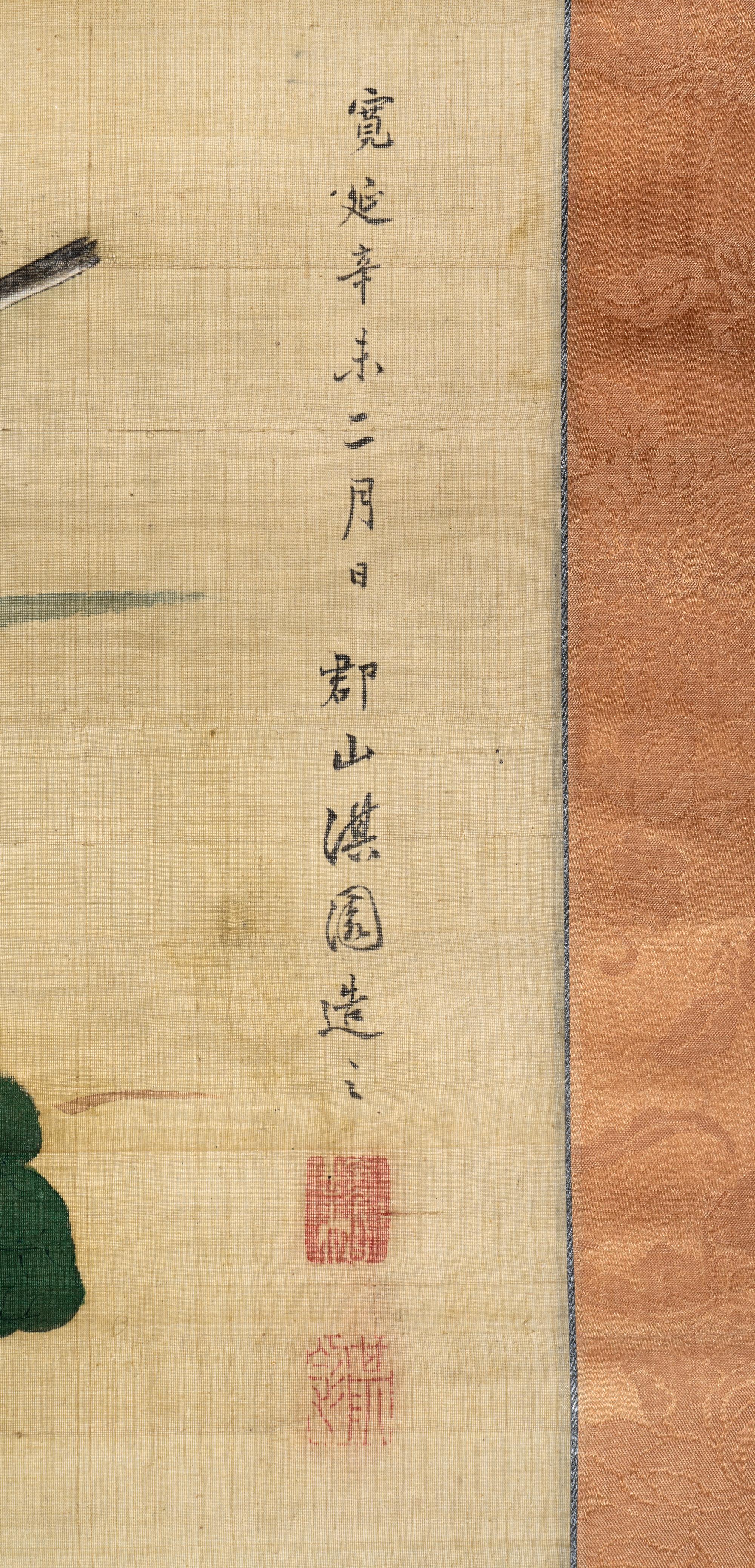 Two Japanese Paintings on Silk