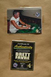 A Group of Brett Favre Signed Green Bay Packers Items,