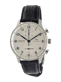 IWC, STAINLESS STEEL 'PORTUGIESER CHRONOGRAPH' WATCH