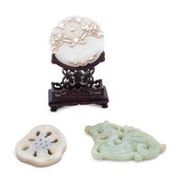 Three Chinese Jade Plaques