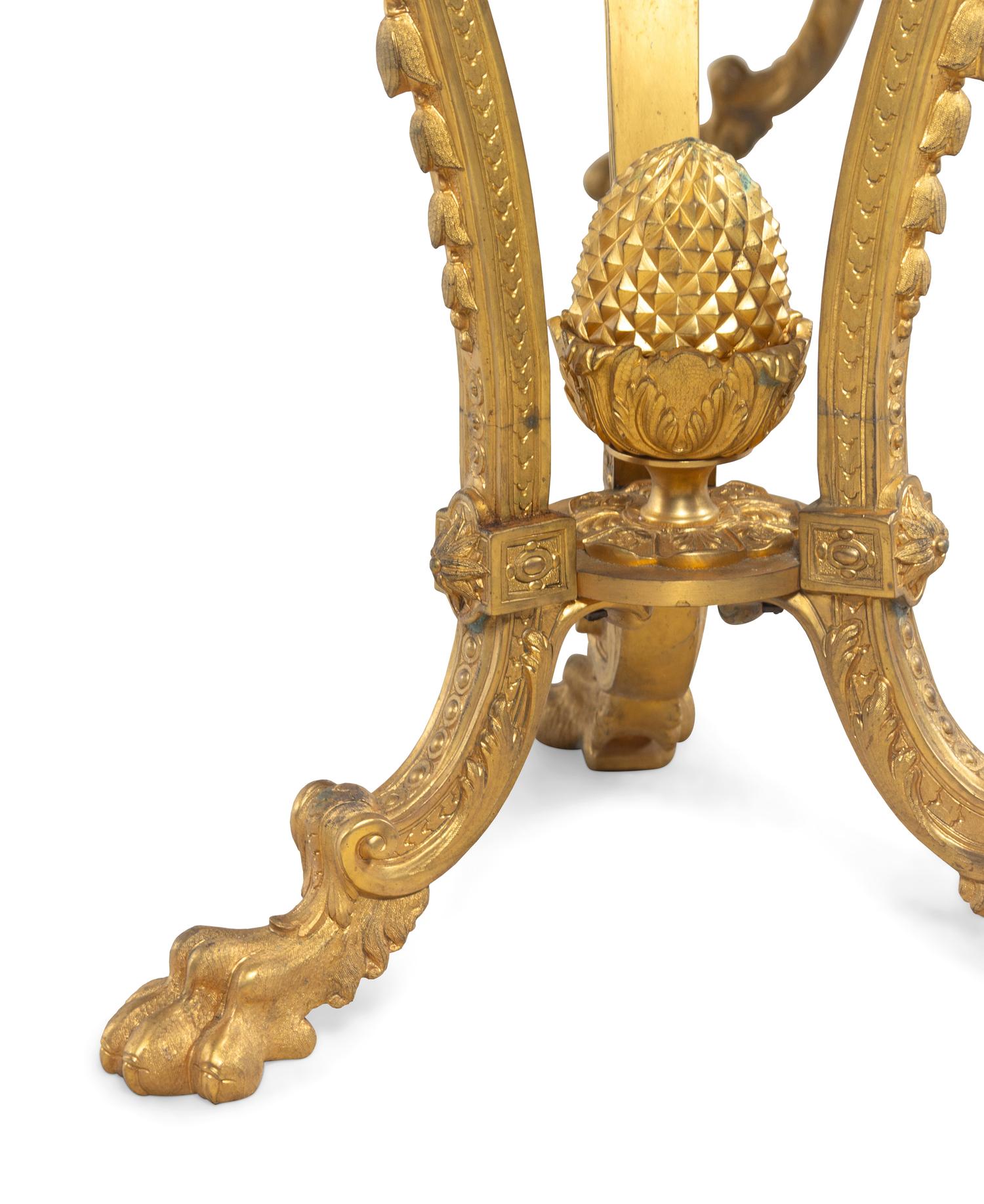 A Pair of Empire Style Gilt Bronze and Malachite Veneered Wine Coolers