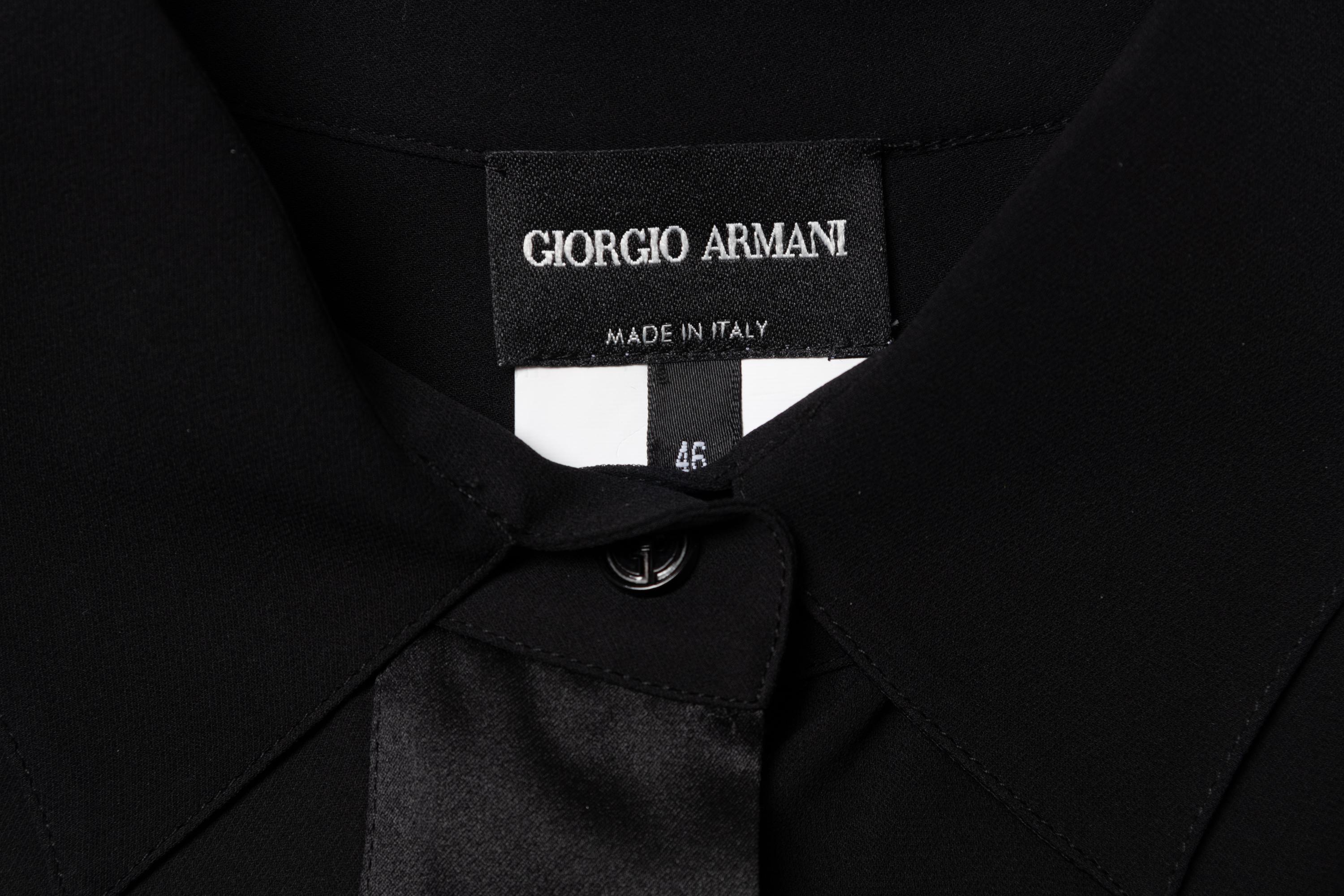 Seven Designer Silk Tops: Six Giorgio Amani, One The Row