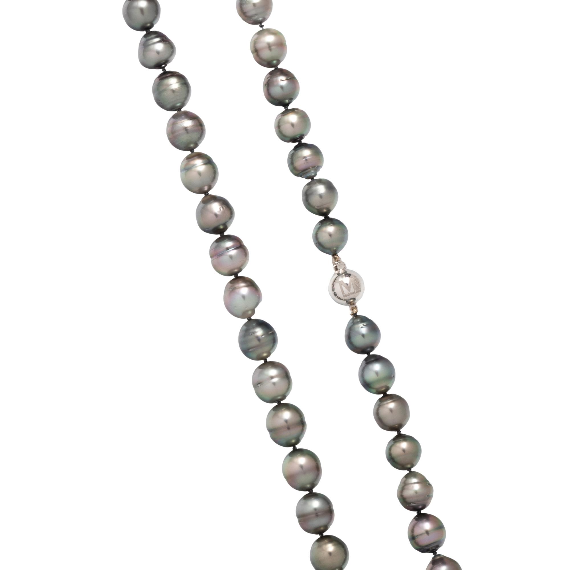 MASTOLONI, CULTURED TAHITIAN PEARL NECKLACE