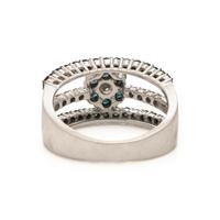 Two Treated Blue Diamond Rings