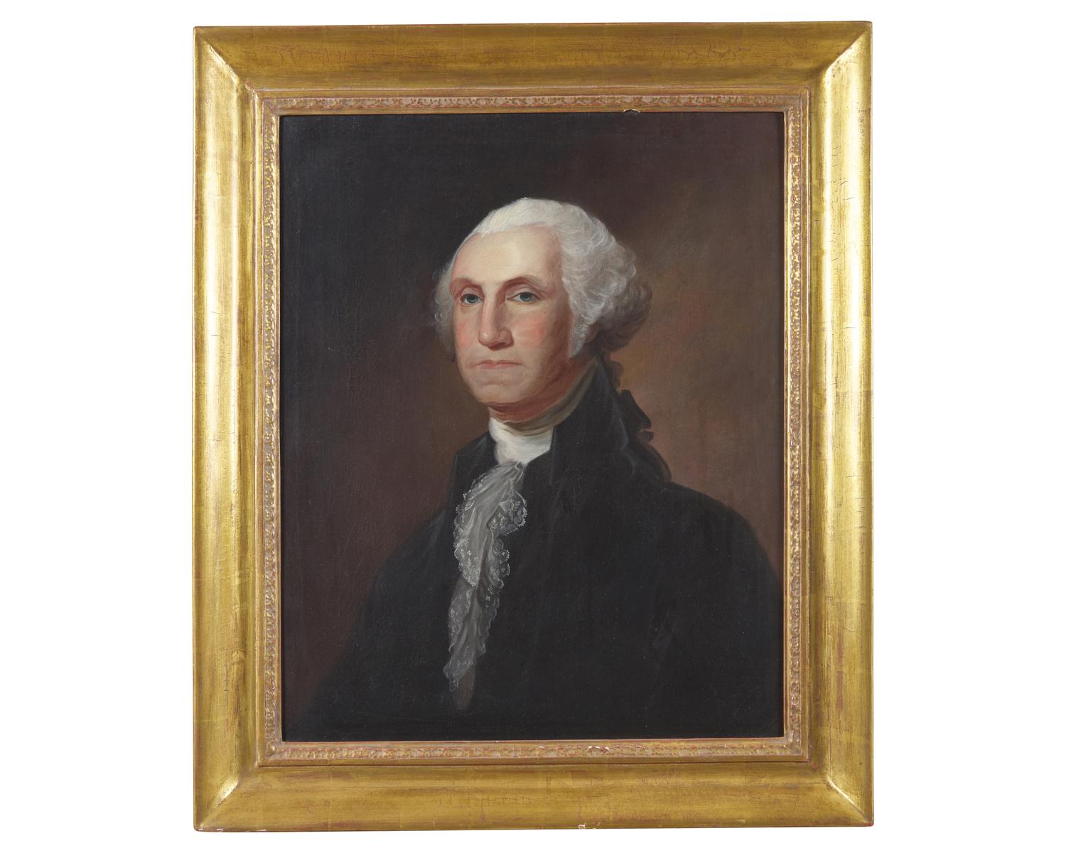 American School 19th Century, After Gilbert Stuart (1755-1828), Portrait of George Washington
