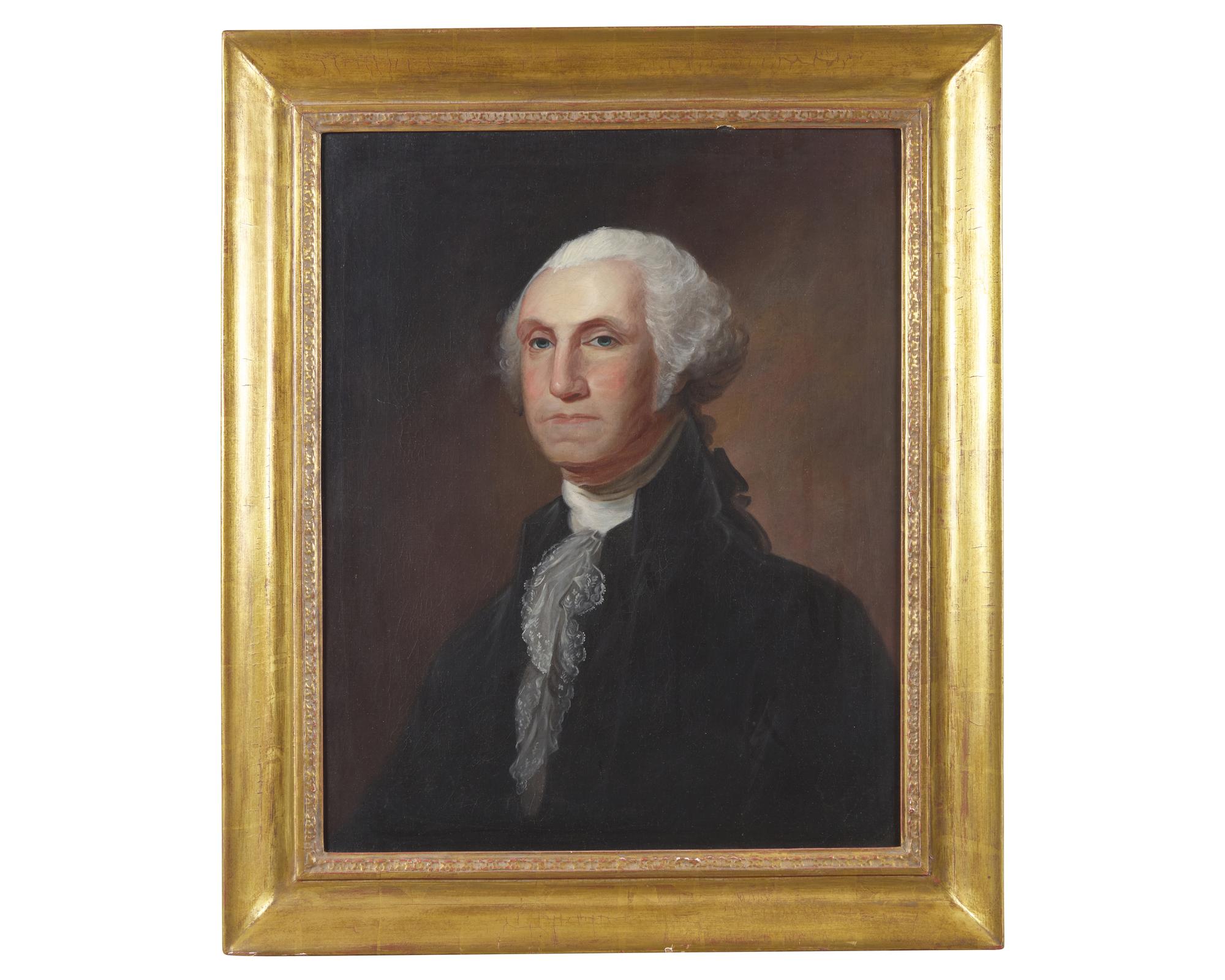 American School 19th Century, After Gilbert Stuart (1755-1828), Portrait of George Washington