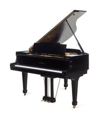 A Kawai Black Lacquered Baby Grand Piano