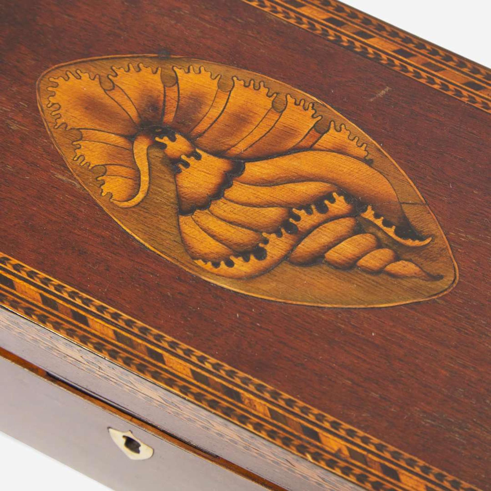 A group of three inlaid boxes late 18th - 19th century