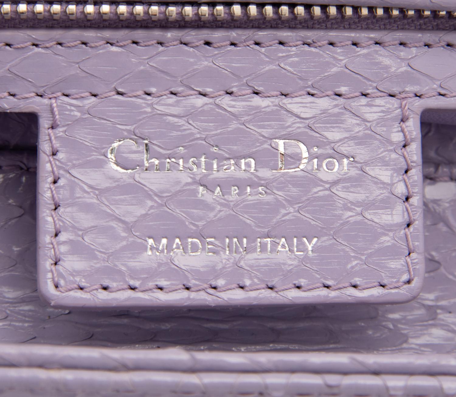 Christian Dior Purple Python Small Lady Dior Bag, 2012