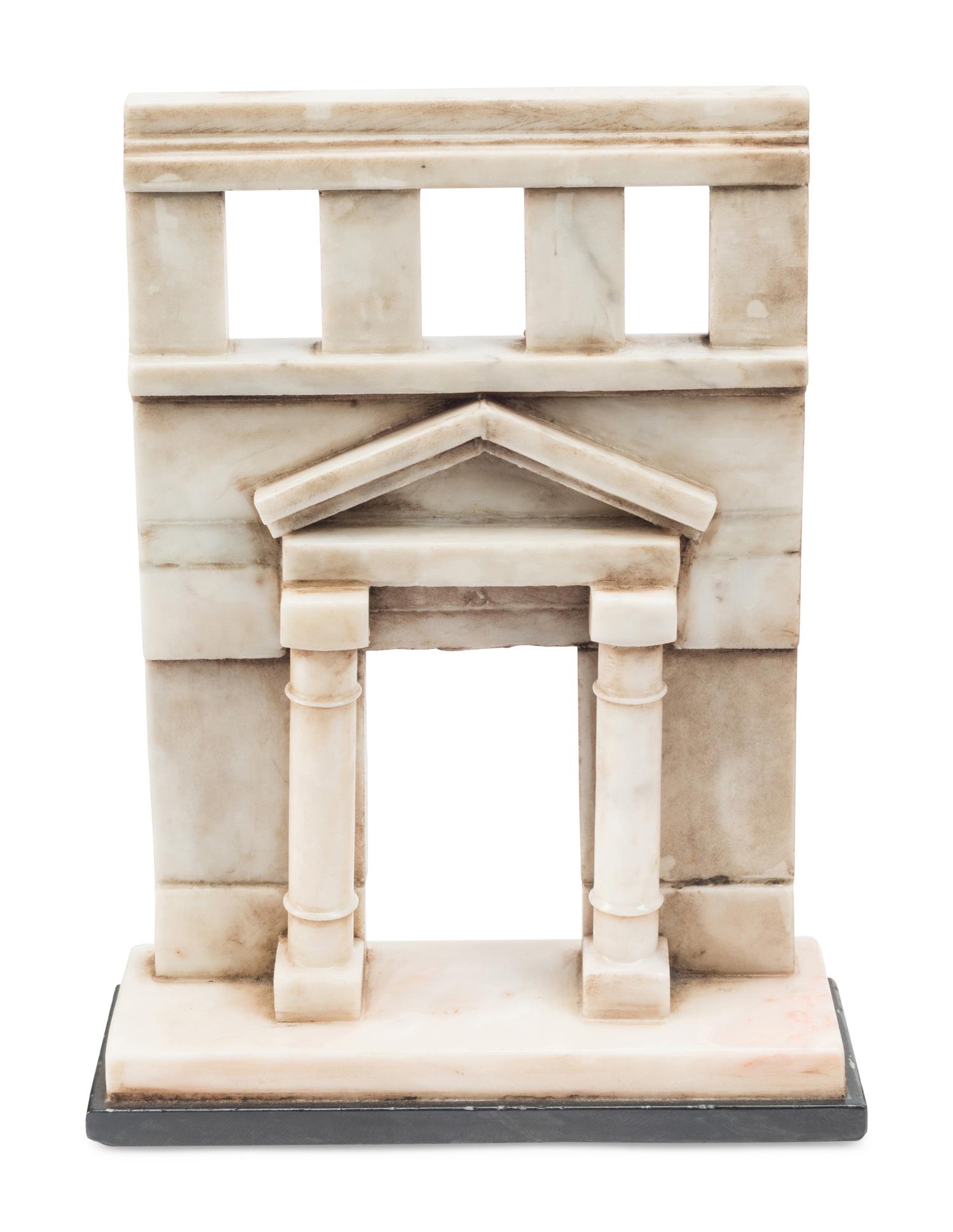 Three Italian Grand Tour Style Marble Models of Ruins