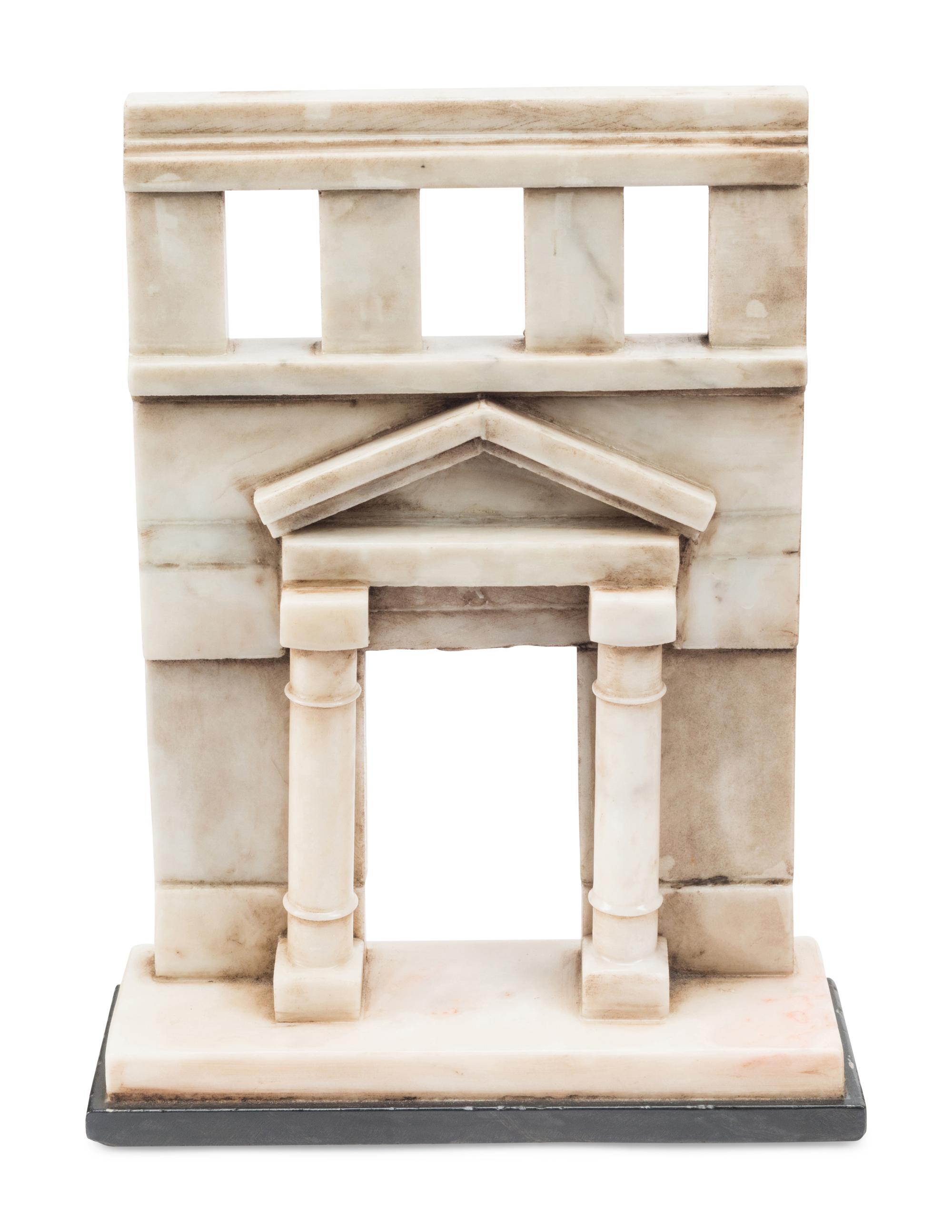 Three Italian Grand Tour Style Marble Models of Ruins