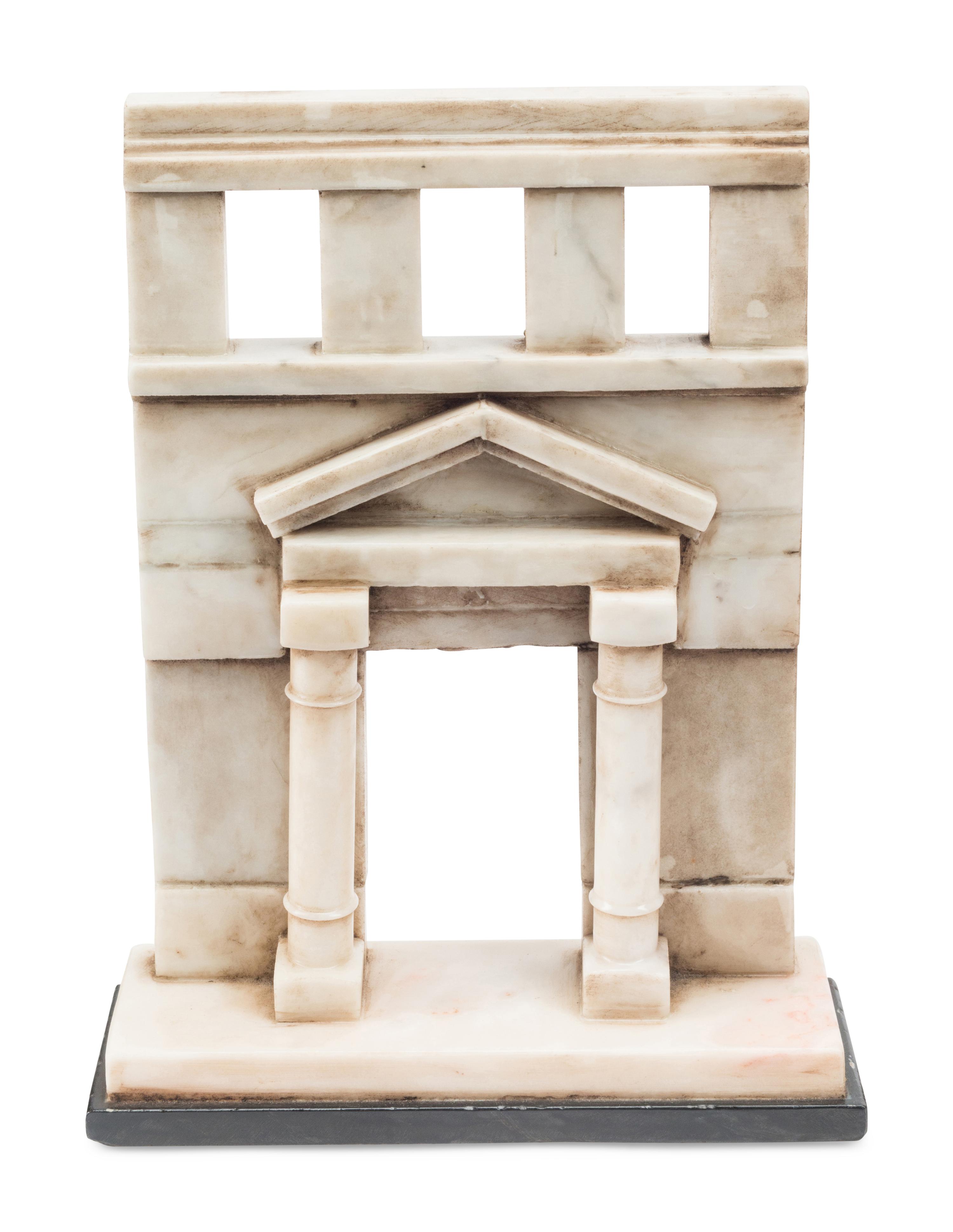 Three Italian Grand Tour Style Marble Models of Ruins