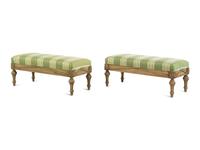 A Pair of Continental Ottomans